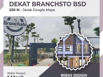 Rumah Mtr BSD Serpong, Baru 2 LANTAI, Mewah Harga Murah Townhouse Exclusive di Tangerang Jual Dijual
