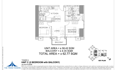 Trion Tower rent to own , light payment, 1 bedroom