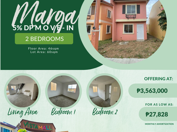 👉🍁🎄FOR SALE: READY FOR OCCUPANCY LA60.0sqm 2-BEDROOM 2-STOREY MARGA SF IN CAMELLA VITA SAVED UP TO 199K🎄🍁👈