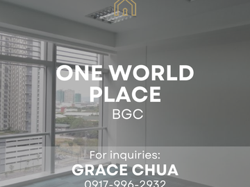 One World Place Office Space for Sale, BGC
