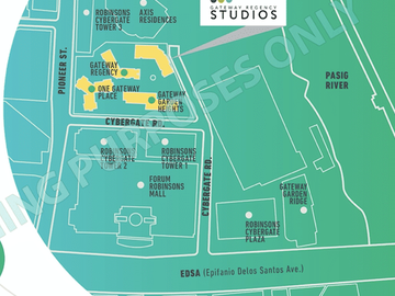 Studio Unit Condo For Sale near Makati, BGC Taguig Ortigas Gateway Regency Studios EDSA Pioneer Mandaluyong
