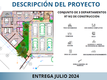 DEPARTAMENTO EN VENTA DE 3 RECAMARAS CON ALBERCA