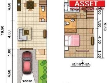 ขายทาวน์เฮ้าส์ หมู่บ้านภูมิใจนิเวศน์ 1 โครงการ15 ซอยวัดใหญ่ ถนนสุขสวัสดิ์  สมุทรปราการ บ้านหลังมุม รหัส T8003