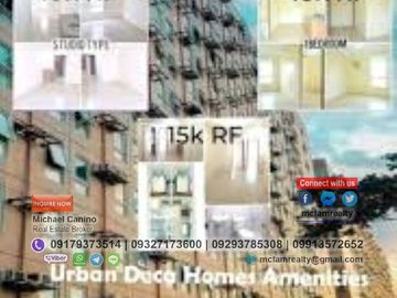 Condo For Sale Near LRT Line 1 R. Papa Station Urban Deca Manila Rent to Own thru PAG-IBIG, Bank or In-house