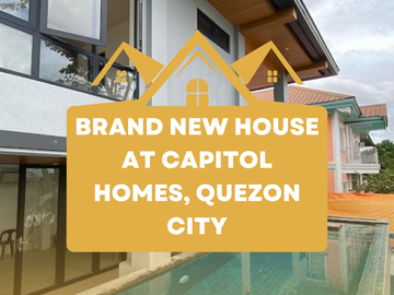 FOR SALE | Brand New House 5BR at Capitol Homes Quezon City