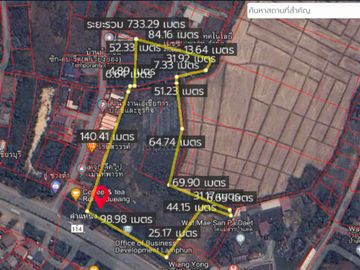 Property id 157 Land for sale in Lamphun 9-2-10 Rai near Global House Lamphun