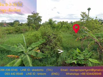 Property id 157 Land for sale in Lamphun 9-2-10 Rai near Global House Lamphun