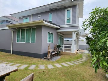 ขาย บ้านเดี่ยว 2 ชั้น หมู่บ้าน บุราสิริ ปัญญาอินทรา บ้านใหม่มากก หลังมุม ติดสวนและส่วนกลางของหมู่บ้าน พื้นที่ 78.1 ตรว. 4 ห้องนอน 3 ห้องน้ำ บรรยากาศรี