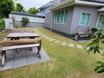 ขาย บ้านเดี่ยว 2 ชั้น หมู่บ้าน บุราสิริ ปัญญาอินทรา บ้านใหม่มากก หลังมุม ติดสวนและส่วนกลางของหมู่บ้าน พื้นที่ 78.1 ตรว. 4 ห้องนอน 3 ห้องน้ำ บรรยากาศรี