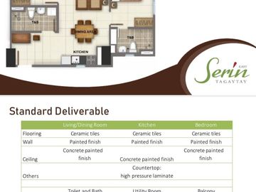 Rent to own condo in Serin EAST Tagaytay Available RFO & Preselling 1BR,1BR w balcony,2BR w balcony