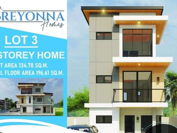 FOR SALE 3 STOREY-ATTACHED IN BREYONNA HOMES PAKIGNE, MINGLANILLA, CEBU