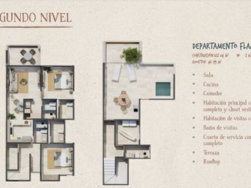 Venta de departamento en playa de Yucatan / San Benito Najau