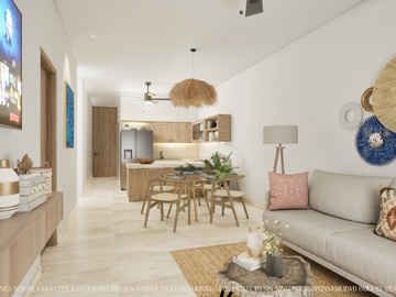Venta de departamento en playa de Yucatan / San Benito Najau