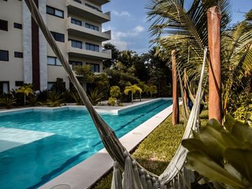 ENTREGA INMEDIATA, VENTA DEPARTAMENTO DE 2 HABITACIONES CON ALBERCA DE NADO