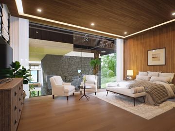 New Modern 5 Bedroom Tropical Sky Ocean Pool Villa in Koh Siray, Phuket for sale