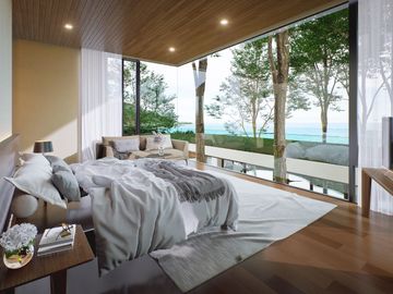 New Modern 5 Bedroom Tropical Sky Ocean Pool Villa in Koh Siray, Phuket for sale