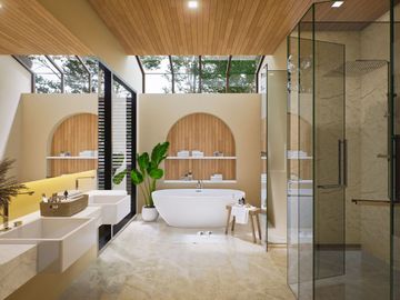 New Modern 5 Bedroom Tropical Sky Ocean Pool Villa in Koh Siray, Phuket for sale