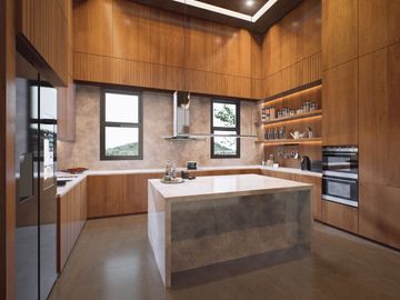 New Modern 5 Bedroom Tropical Sky Ocean Pool Villa in Koh Siray, Phuket for sale