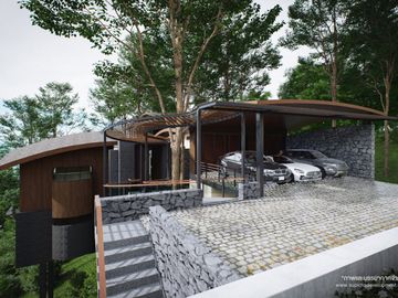 New Modern 5 Bedroom Tropical Sky Ocean Pool Villa in Koh Siray, Phuket for sale