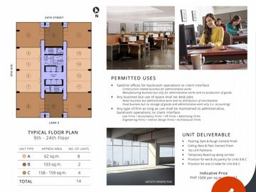 Office For Sale in BGC, Brand new and accessible