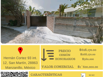 EXCELENTE OPORTUNIDAD EN SAN MARTIN, MANZANILLO, COLIMA