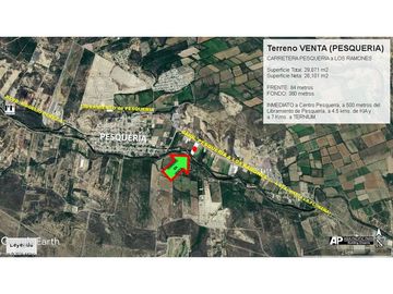 Terreno Industrial VENTA 2.6 hectareas Carretera Pesqueria a Los Ramones PESQUERIA cerca LIBRAMIENTO, CENTRO, KIA y TERNIUM (84 m FRENTE) ENGLISH... 한