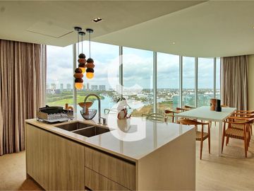 Departamento en Venta en Cancun en SLS Harbour Beach en Puerto Cancun 3 Rec