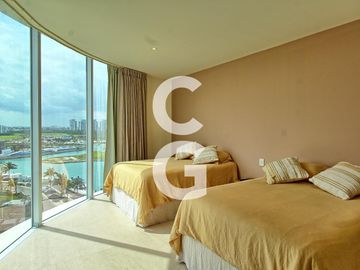 Departamento en Venta en Cancun en SLS Harbour Beach en Puerto Cancun 3 Rec