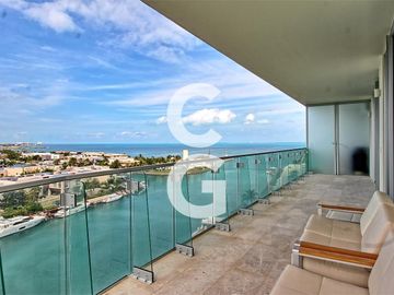 Departamento en Venta en Cancun en SLS Harbour Beach en Puerto Cancun 3 Rec