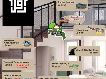 Rumah Rq Cilebut Dekat Stasiun, Baru MEZZANINE/2/1 LANTAI, Murah Syariah, Sukaraja Bogor Jual Dijual