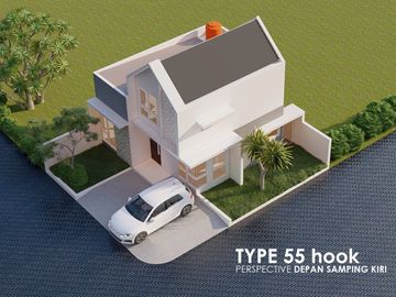 Rumah Rq Cilebut Dekat Stasiun, Baru MEZZANINE/2/1 LANTAI, Murah Syariah, Sukaraja Bogor Jual Dijual