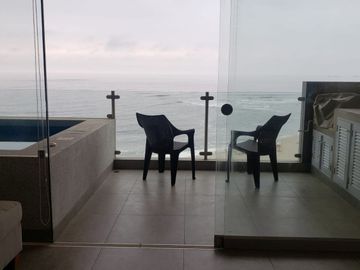 ALQUILER DE DEPARTAMENTO EN CABALLEROS FRENTE AL MAR Y CON PISCINA POR TEMPORADA o POR MES