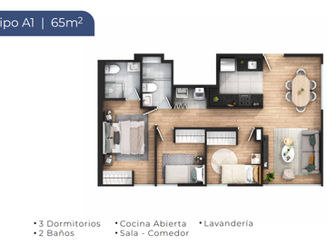 PROYECTO EN SAN MIGUEL - DEPA 65m2 DE ESTRENO