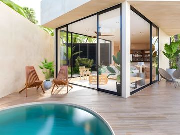 Condominio frente al mar de 2 terrazas, albercas, gym, en venta Telchac.