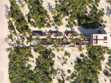 Condominio frente al mar de 2 terrazas, albercas, gym, en venta Telchac.