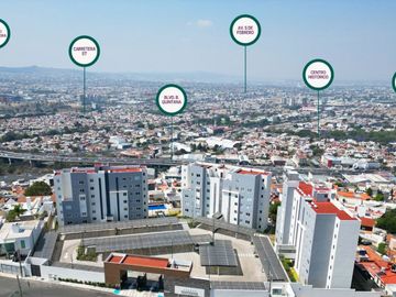Departamento con jardín, alberca, terraza, pet friendly en venta Querétaro.
