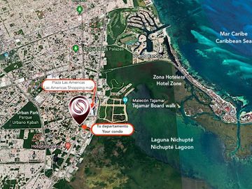 Departamento de 2 pisos con patio amplio, sala de tv, estudio, terrazas, 2 bodegas, alberca, palapa, estacionamiento 2 autos, a unos pasos de la entra