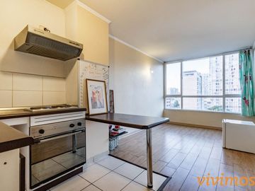 1 Dormitorio + 1 Baño en Santiago Centro, Metro Irarrázaval.