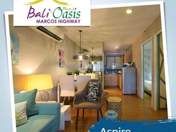 Rent to Own 2br Unit with Balcony 10 mins. from LRT SANTOLAN. Bali Oasis Pasig City