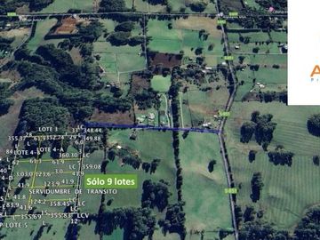 Villarrica Lefun parcelas de 5.000m2 disponibles a 1.000 metros segunda faja COD.VTAP132