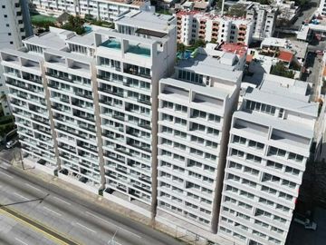 Departamento Vista al Mar, elevador, alberca, gym, vigilancia, 2 recamaras, 2 baños, Boca del Rio Ver