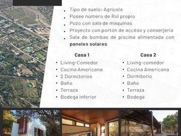 Venta Parcela 2 Hect Con 2 Casas , Fundo Los Coroneles Olmue