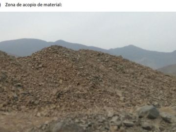 REMATO CONSECION MINERA NO METALICA EN CHILCA . LEGALMENTE EN REGLA
