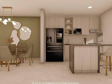 Departamento Pre Venta 2 recamaras, 2 baños, conjunto alberca, cerca playa Mocambo Boca del Rio Ver.
