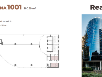 Oficinas Casco en La Torre Camino Real 1, San Isidro - 280.39 m²