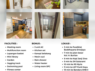 Townhouse Baru Bernuansa Staycation di Kota Palembang Dekat LRT Punti Kayu, JM Sukarami