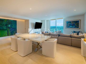 Departamento amueblado en venta en Sls Beach Residences en Cancún, Quintana Roo.