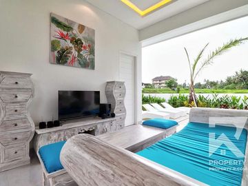 Modern 3 Bedroom Villa with Ricefield View in Ubud Bali for Sale Leasehold