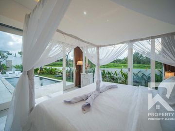 Modern 3 Bedroom Villa with Ricefield View in Ubud Bali for Sale Leasehold