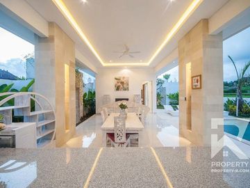 Modern 3 Bedroom Villa with Ricefield View in Ubud Bali for Sale Leasehold